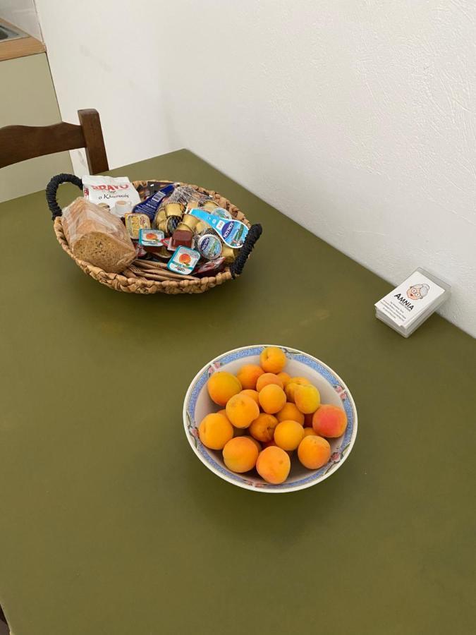 Amnia Apartment Agios Romanos Bagian luar foto